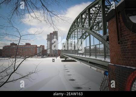 Eiswerderbrücke, Havel, Haselhorst, Spandau, Berlin, Deutschland Stock Photo