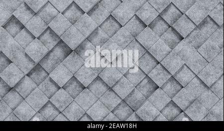 square geometric texture concrete background. Stock Photo
