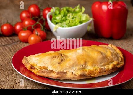 pizza calzone Stock Photo