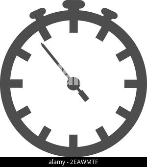 simple flat timer or alarm clock icon vector illustration Stock Vector