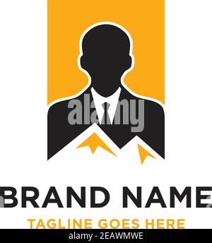 climbing business logo your company Stock Vector