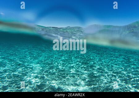 Premium Photo  Water background. mediterranean sea. clear water.