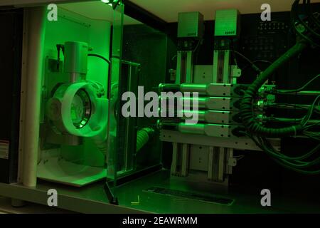Ceramic Reconstruction Milling Machine, Dentistry Stock Photo