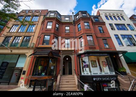 Historic store Childs Gallery on 169 Newbury Street in Back Bay, Boston, Massachusetts MA, USA. Stock Photo