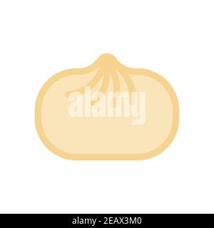 Baozi isolated. Chinese dumplings. Traditional food in China. vector illustration Stock Vector