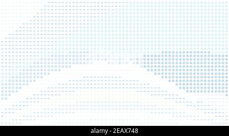 Abstract minimal dotted background with light bluish unsaturated dots. Simple vector graphic pattern Stock Vector