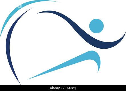 Running Logo Designs, Marathon logo template, running club or sports club Stock Vector