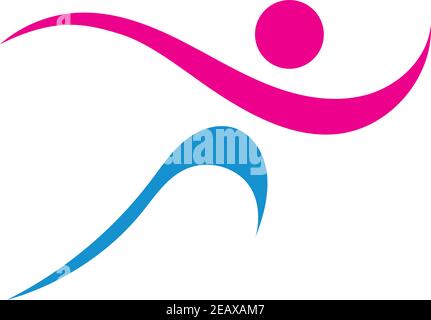 Running Logo Designs, Marathon logo template, running club or sports club Stock Vector