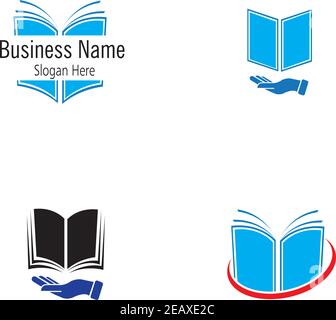 book logo and bookstore icon vector design templateBook Logo Template vector Illustration design Stock Vector