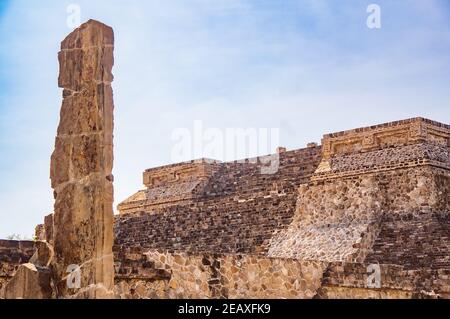 The UNESCO World Heritage Site of Monte Albán in Oaxaca, Mexico Stock Photo