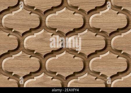 Wood oak 3d tiles texture elements. Material wood oak. High quality seamless realistic texture. For wall, web, floor, auto vinyl. Stock Photo