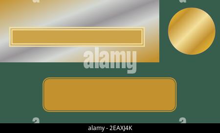 An abstract modern golden shape background image. Stock Photo