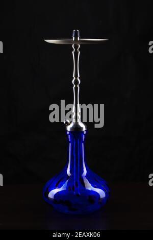 New hookah isolated on black background, copy space Stock Photo