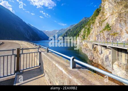 Lago del Sambuco in the Maggia Valley, Ticino in Switzerland, Europe Stock Photo