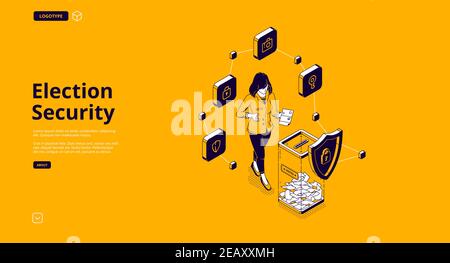 Electronic voting concept landing page Stock Vector Image & Art - Alamy