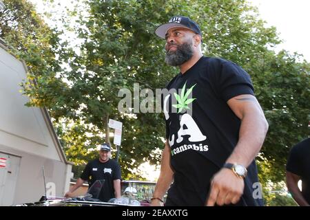 February 11, 2021: Rapper THE D.O.C. attends the Australian Premiere Screening of Documentary GFUNK at the Palace Chauvel Cinema on February 11, 2021 in Sydney, NSW Australia  (Credit Image: © Christopher Khoury/Australian Press Agency via ZUMA  Wire) Stock Photo