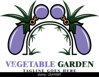 vegetable garden logo your company Stock Vector