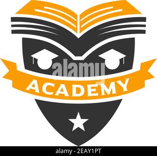 education shield logo your company Stock Vector