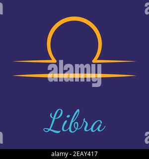 Libra vector zodiac icon Stock Vector
