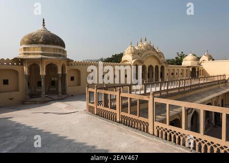 Hawa Mahal, pink palace of winds in old city Jaipur, Rajasthan, India Stock Photo