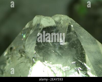 rock crystal, gemstone with pleochrism Stock Photo