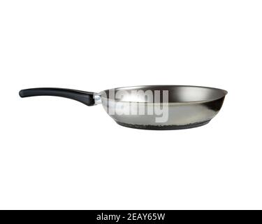 Grill pan isolated on a white background. Food concept. Stock Photo