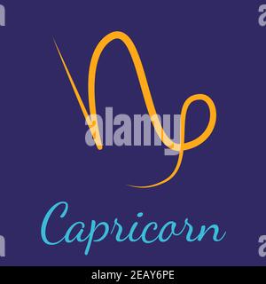 Capricorn vector zodiac icon Stock Vector