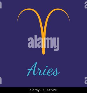 Aries vector zodiac icon Stock Vector