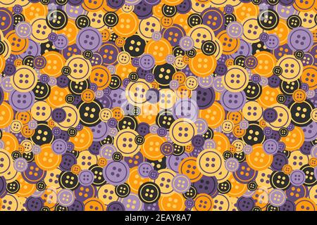 Bright buttons thick seamless pattern Stock Vector