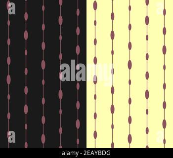 Anstract neutral seamless pattern. Minimalistic vertical illustration with stripes, ellipses. Black, light backround. Vector Stock Vector