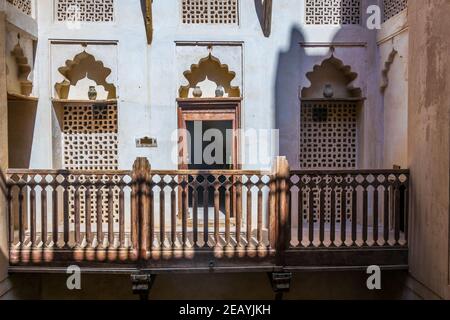 JABREEN, OMAN, OCTOBER 31, 2016: View of a courtyard of the Jabreen Fort in Oman. Stock Photo