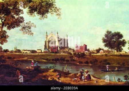 Eton College 1730 Stock Photo