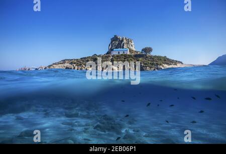 Kastri islet in Kos island Greece Stock Photo