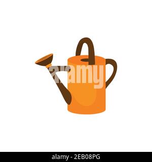 Watering can flat icon isolated on white isolated background. Vector. Stock Vector