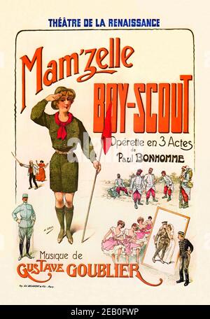 Mam'zelle Boy-Scout Stock Photo