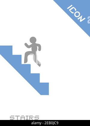 Stairs icon Stock Vector