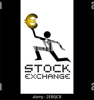 stock exchange symbol Stock Vector