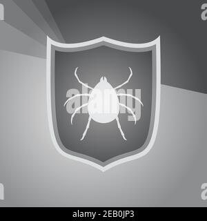 computer virus protect symbol Stock Vector