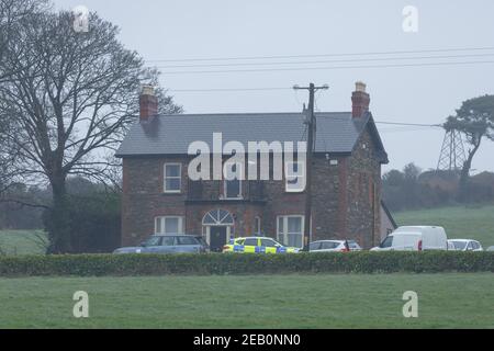 Cork, Ireland, 11th February 2021 Man Dies in House Fire, Rathcooney Road, Cork, Ireland. Earlier today a man in his 70s died in a house fire at his home on the Rathcooney Road. The cause of the fire at this time is unknown but its not thought to be suspicious. Credit: Damian Coleman Stock Photo