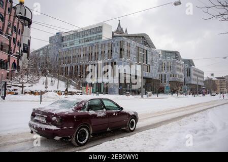 Magdeburg, Germany. 09th Feb, 2021. View of the Norddeutsche Landesbank in winter. Credit: Stephan Schulz/dpa-Zentralbild/ZB/dpa/Alamy Live News Stock Photo