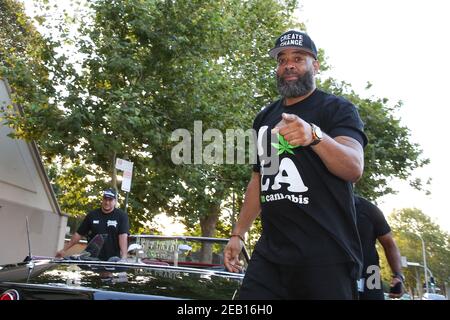 February 11, 2021, Sydney, Australia: Rapper THE D.O.C. attends the Australian Premiere Screening of the documentary 'GFUNK' at the Palace Chauvel Cinema in Sydney, NSW Australia.  (Credit Image: © Christopher Khoury/Australian Press Agency via ZUMA  Wire) Stock Photo