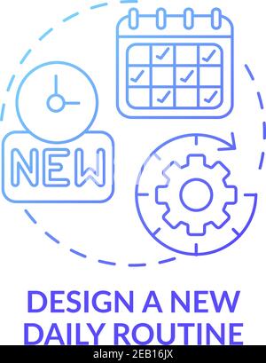 Tips for new employees concept icon Stock Vector