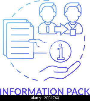 Materials for new workers concept icon Stock Vector