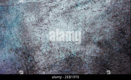 dark wall background. Empty workplace, in front of an abstract package. High quality photo Stock Photo