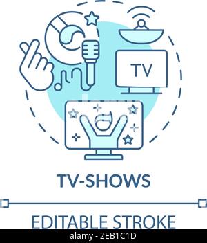 TV-shows concept icon Stock Vector