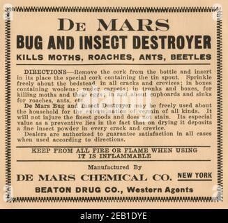 Dr. Mars Bug and Insect Destroyer 1920 Stock Photo