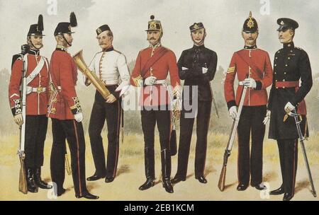 Vintage postcard of The King's Shropshire Light Infantry - the 53rd ...