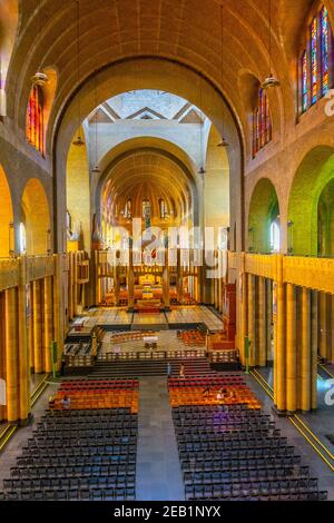 National Basilica of the Sacred Heart, interior view, Ganshoren, Brussels,  Belgium Stock Photo - Alamy