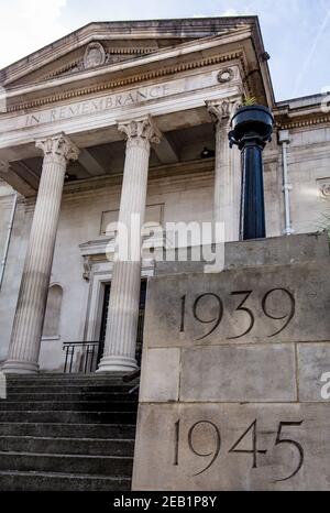 Stockport War Memorial Hall and Art Gallery. Opened 1925. Wellington Road South, Stockport, England, UK Stock Photo