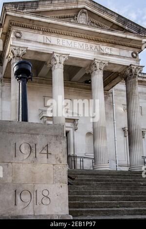 Stockport War Memorial Hall and Art Gallery. Opened 1925. Wellington Road South, Stockport, England, UK Stock Photo